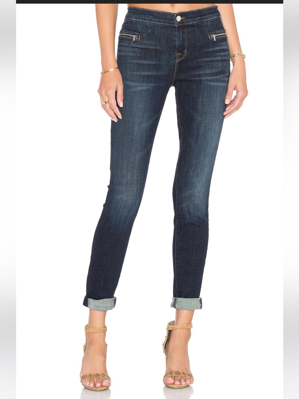 J Brand Emma mid rise Skinny Jeans in Medium Blue ( solar stone )